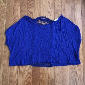 Blue Crop Top